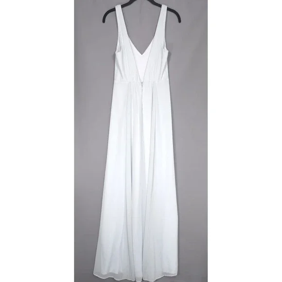 Show Me Your Mumu New Maxi Dress SMALL Jenn Icy Blue Chiffon Bridesmaids Wedding